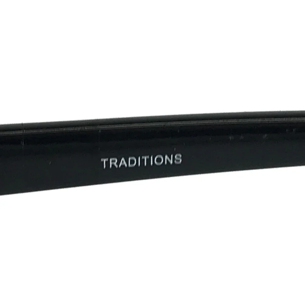 Traditions Eyeglasses Frames T12 COL90 Black Clear Rectangle Half Rim 59-17-145